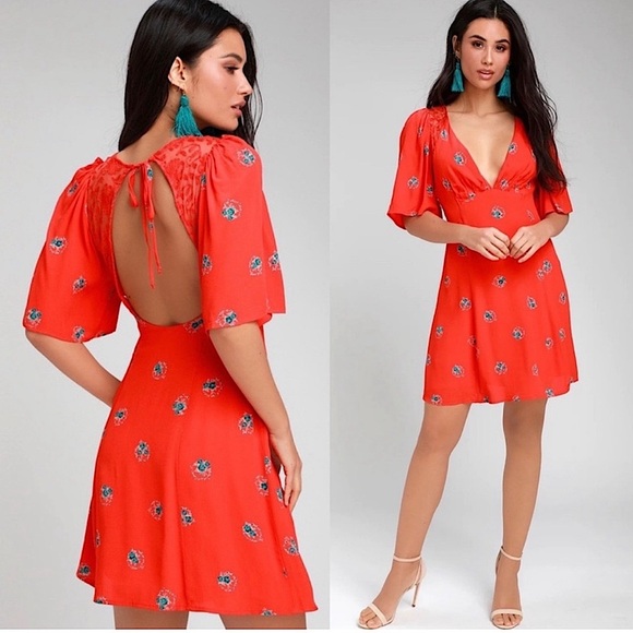 Free People Dresses & Skirts - Free People Mockingbird Open-Back Mini Dress